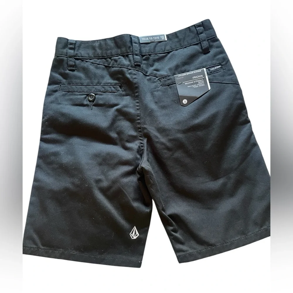 Volcom NWT Youth 25 True To This Black Shorts